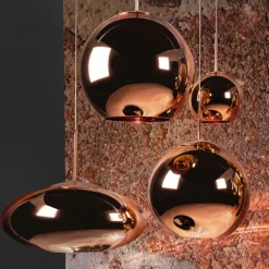Copper round Ø45 taklampa