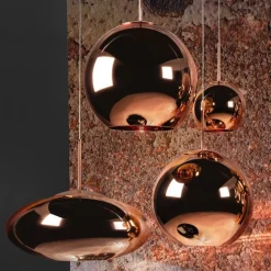 Copper round Ø25 taklampa