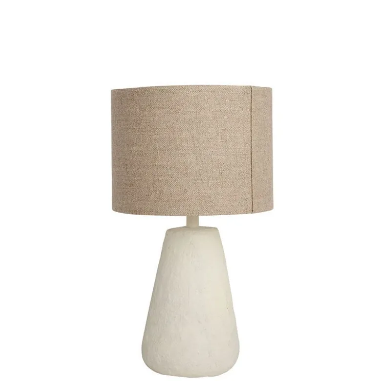 Cora bordslampa nude/vit
