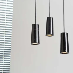 Core 3 kluster taklampa svart Marquina marmor