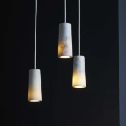 Core 3 kluster taklampa vit carrara marmor