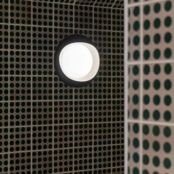 Cornea 220 vägglampa svart