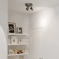 Correct takspot 3-låg stål grå