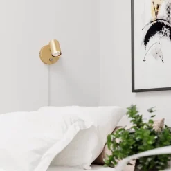 Correct vägglampa Guld