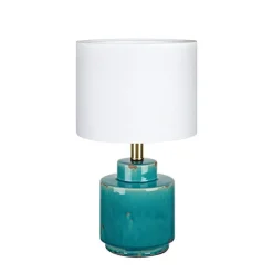 Cous bordslampa antik blå/vit