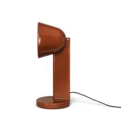 Céramique Side bordslampa rust red