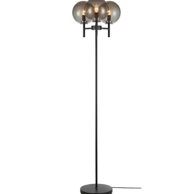 Crown golvlampa svart