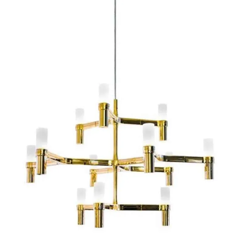 Crown Minor Taklampa Guldpläterad