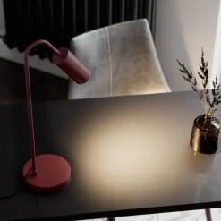 Curve bordslampa mörkröd bordslampa