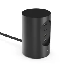 Cylindrical UX1 laddare jet black