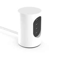 Cylindrical UX1 laddare mist white