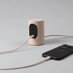 Cylindrical UX1 laddare pale pink