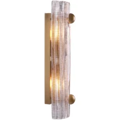 Dara Vägglampa Antik mässing/glas