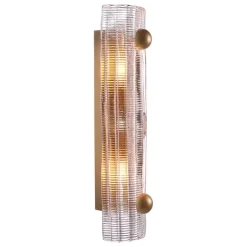 Dara Vägglampa Antik mässing/glas