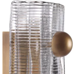 Dara Vägglampa Antik mässing/glas