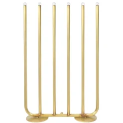 December 6 ljusstake glans slipad mässing