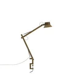 Dedicate S2 bordslampa kläm Brungrön