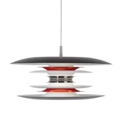 Diablo Ø500 taklampa svart/blankröd
