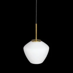 DK 1 taklampa råmässing/matt opalglas