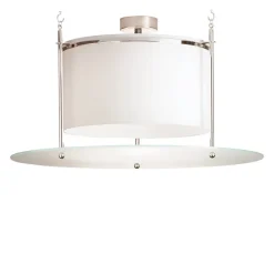 DMB 30 plafond nickel plätterad, frostat glas