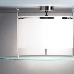 DMB 30 plafond nickel plätterad, frostat glas