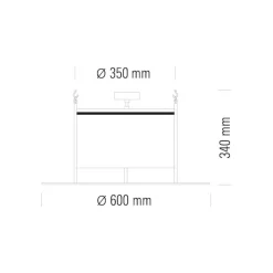 DMB 30 plafond nickel plätterad, frostat glas
