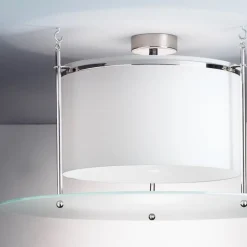 DMB 30 plafond nickel plätterad, frostat glas