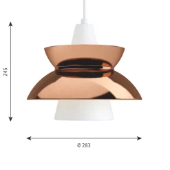 Doo-Wop Taklampa copper