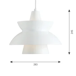 Doo-Wop Taklampa white