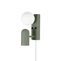 Doppio vägglampa grön/vit