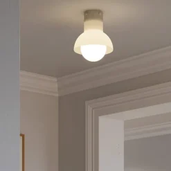 Down 18 plafond Vit/opalglas