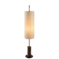 Dórica golvlampa cylindrical base with stabilizing disc