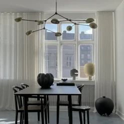 Drop chandelier taklampa brass