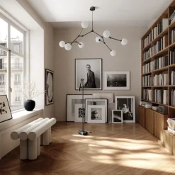 Drop chandelier taklampa Bulp grey