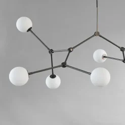 Drop chandelier taklampa Bulp grey