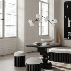 Drop chandelier taklampa Bulp Mini grey