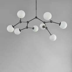 Drop chandelier taklampa Bulp Mini grey