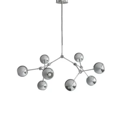 Drop chandelier taklampa Globe Mini chrome