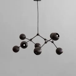 Drop chandelier taklampa Globe Mini burned black