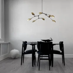 Drop chandelier taklampa Mini brass