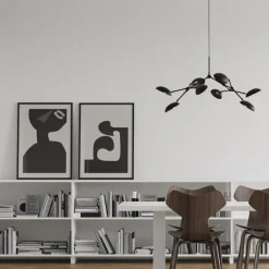Drop chandelier taklampa Mini burned black