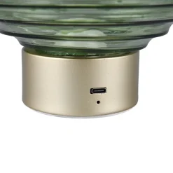 Earl portabel bordslampa mässing/grön
