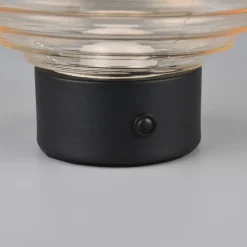 Earl portabel bordslampa svart/bärnsten