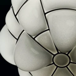 Egg bordslampa vit