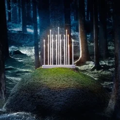 Elflugan Grande ljusstake kolsvart