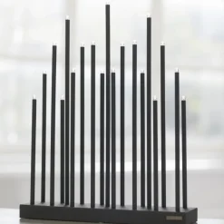 Elflugan Grande ljusstake kolsvart