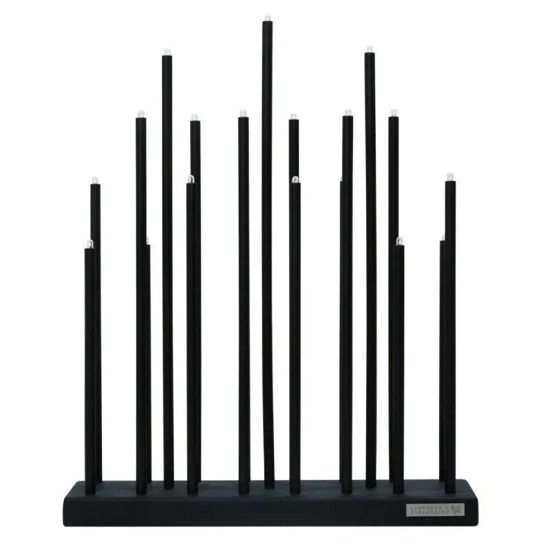 Elflugan Grande ljusstake kolsvart