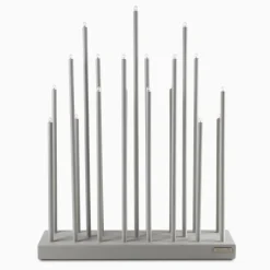 Elflugan Grande ljusstake ljusgrå