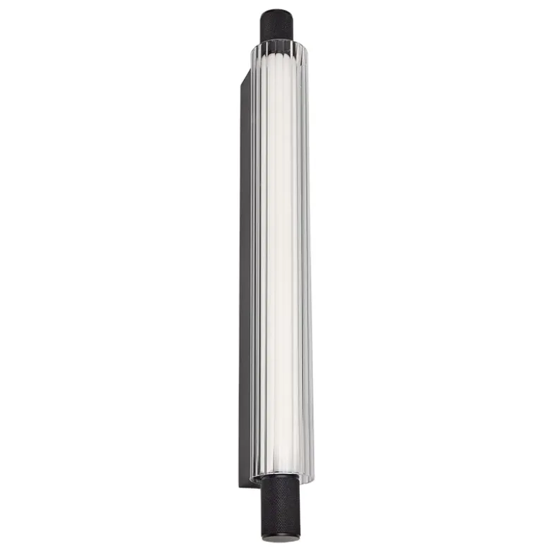 Elle vägglampa IP44 svart