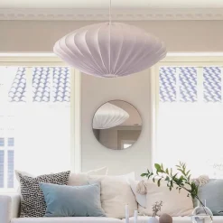 Ellipse Ø80 lampskärm bomullsjersey vit